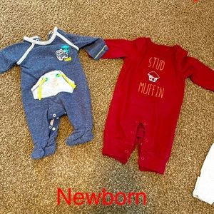 Newborn boy one piece outfits